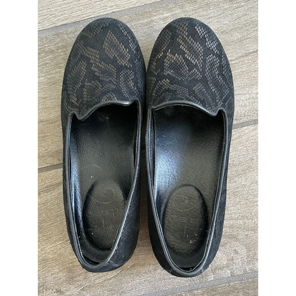 Dansko Olivia Slip Ons Shoes Bronze Snake Print Sz 36 5.5 to 6 Comfy Loafers - Picture 6 of 8